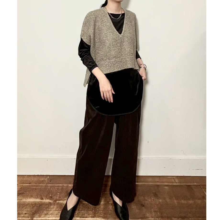 【siro de labonte 25 AW vol.2】glitter yarn short vest
