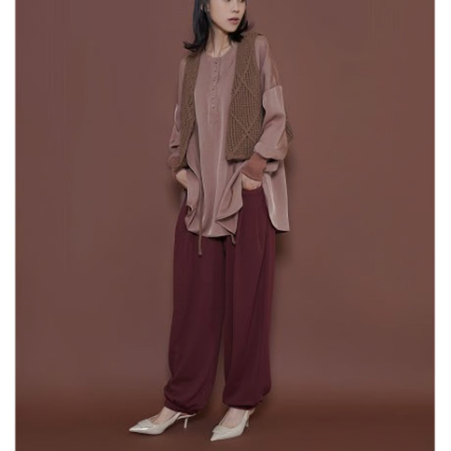 【CYAN 2025 AW vol.2】クロッシーヘンリーリブブラウス