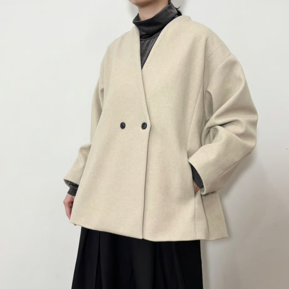 【siro de labonte 25 AW vol.2】nocollar jacket