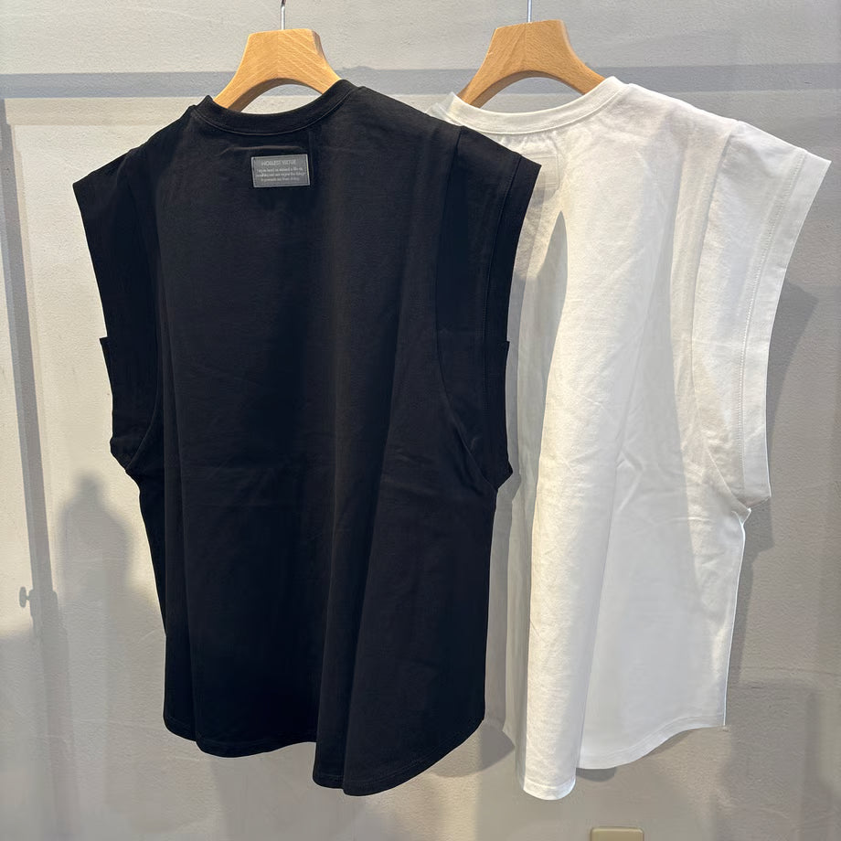 【hunch】ノースリーブプリントTシャツ