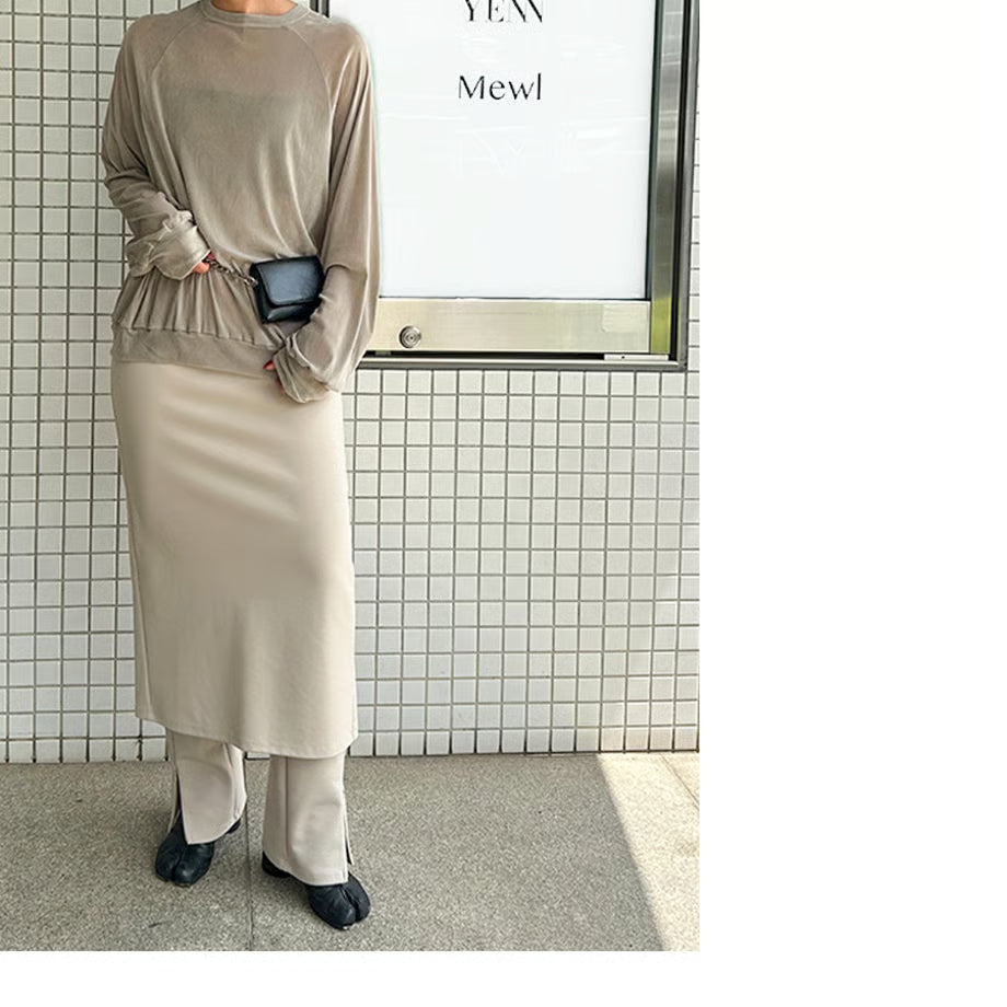 【YENN 2025 AUTUMN/WINTER】FLOCKY TULLE PO