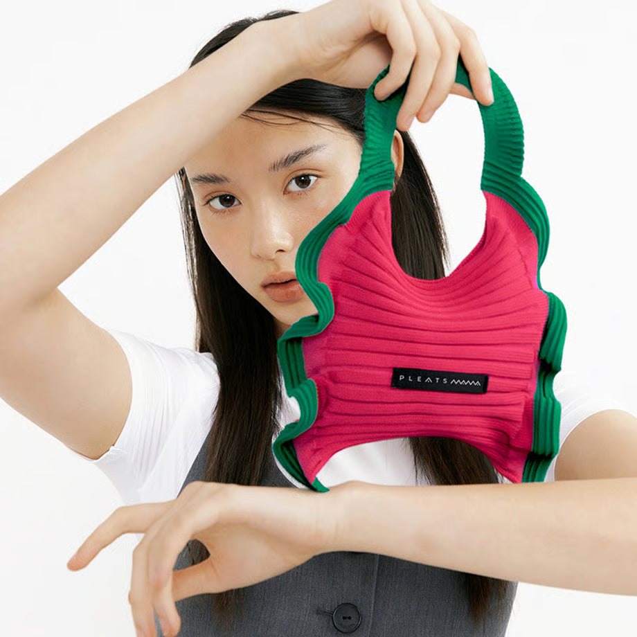 【PLEATS MAMA】Ruffle Mini Tote Bag