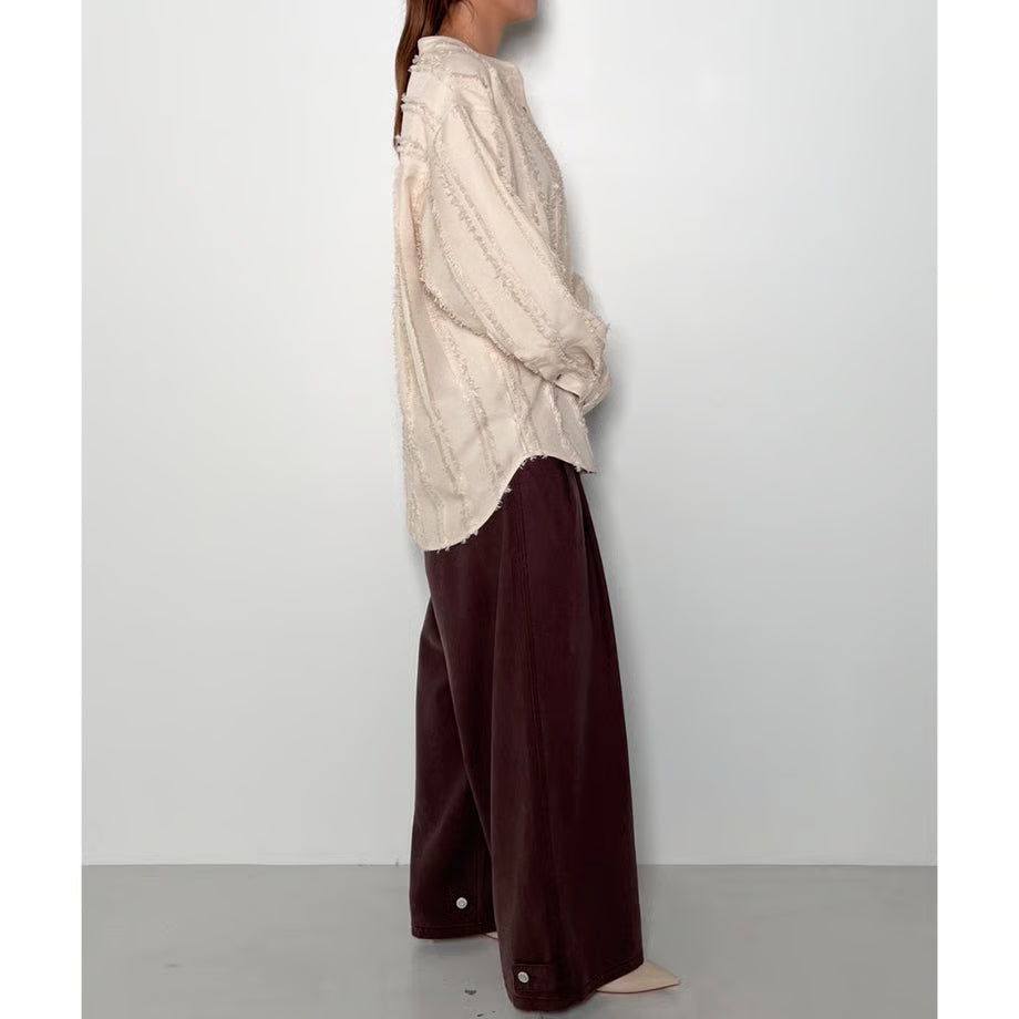 【CHIGNON 2025 AUTUMN/WINTER】コットンブレンドタックパンツ