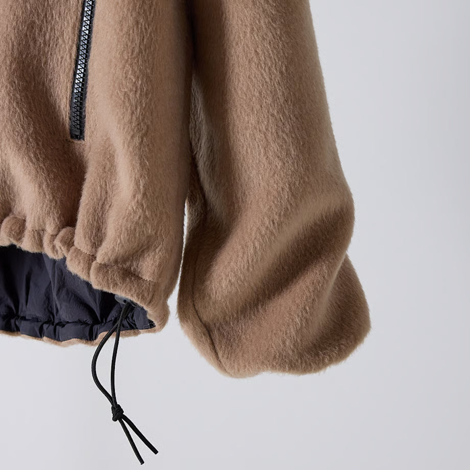 【YENN 2025 AUTUMN/WINTER】SHAGGY HALF ZIP JK