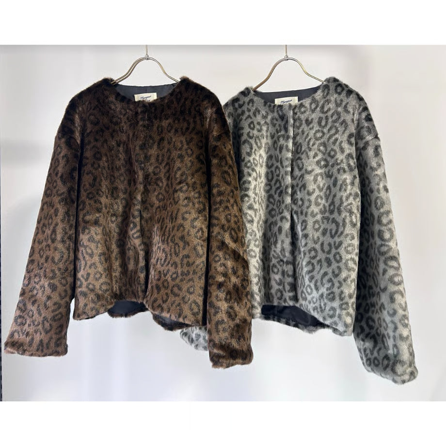 【MARGAUX 2025 WINTER】レオパード柄ファーJK