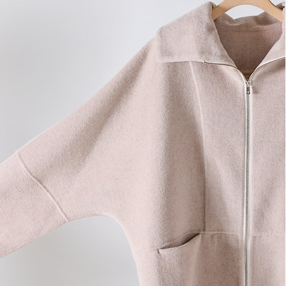 【YENN 2025 AUTUMN/WINTER】ZIP COLLAR MID COAT
