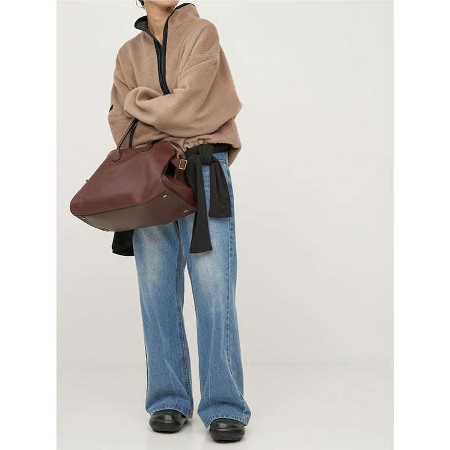 【YENN 2025 AUTUMN/WINTER】SHAGGY HALF ZIP JK