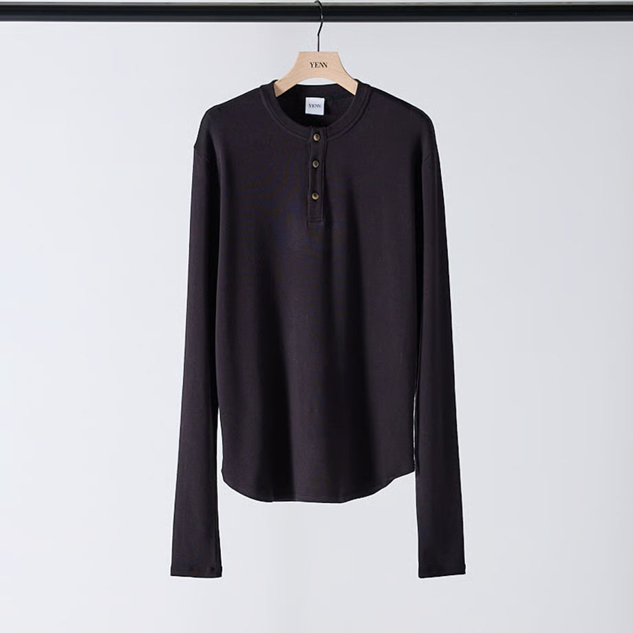【YENN 2025 AUTUMN/WINTER】HENRY NECK LONG TEE