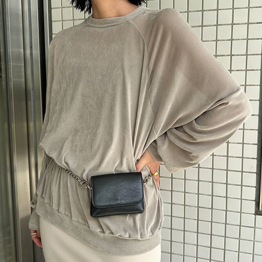 【YENN 2025 AUTUMN/WINTER】FLOCKY TULLE PO