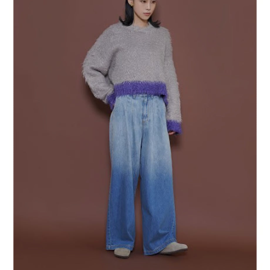 【CYAN 2025 AW vol.2】グラーデーションデニムワイド