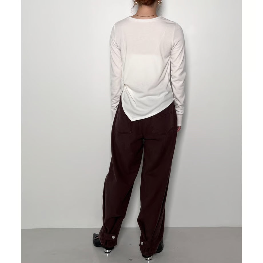 【CHIGNON 2025 AUTUMN/WINTER】アシンメトリー2WAYリブPO