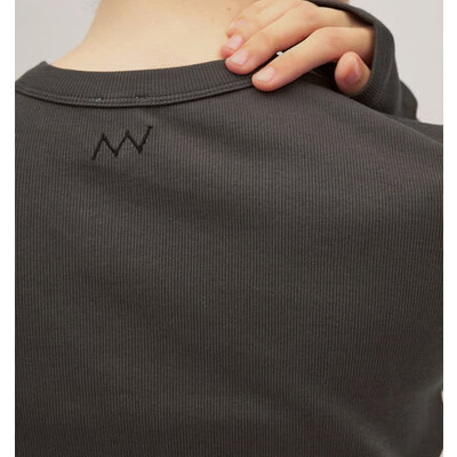 【YENN LIMITED ORDER】COTTON RIB LONG TEE