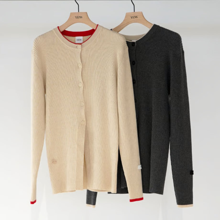 【YENN 2025 AUTUMN/WINTER】WOOL RIB CREW CD