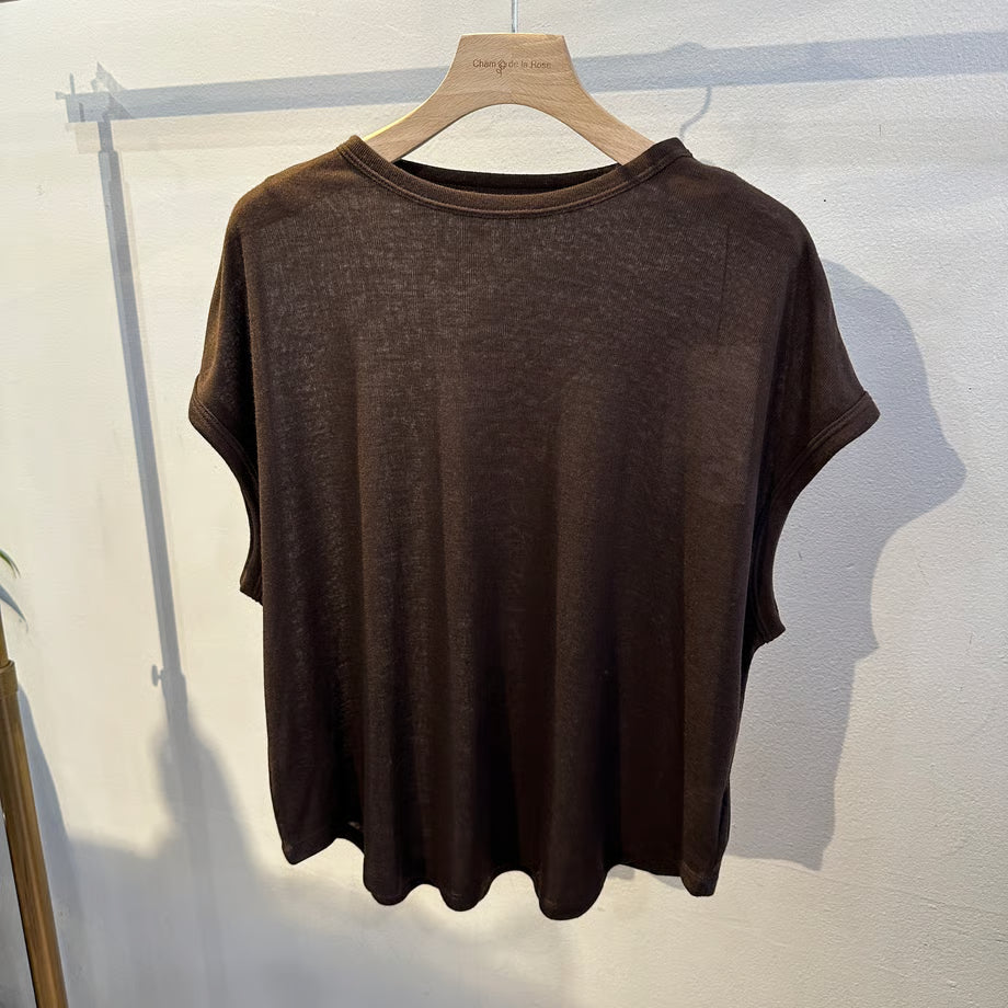 【hunch】オーバーフレンチ シアーTシャツ