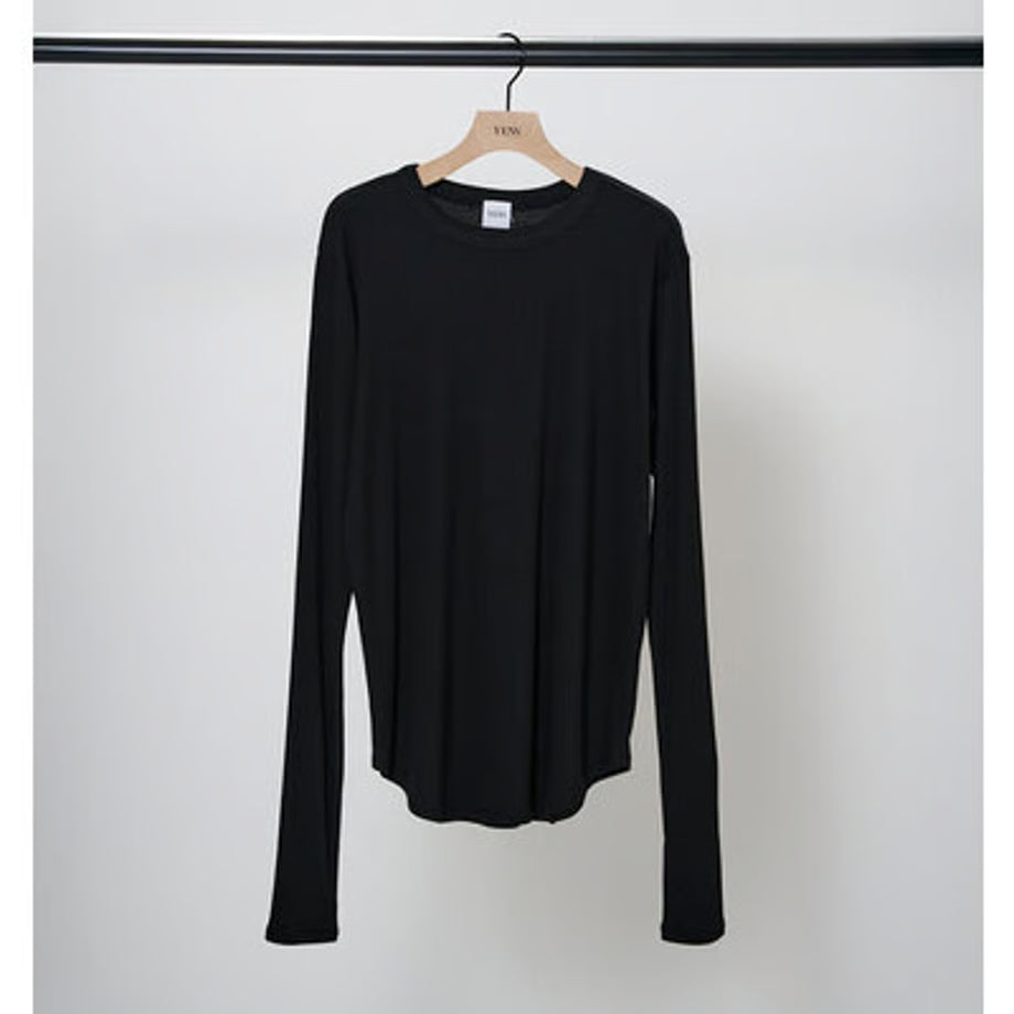 【YENN LIMITED ORDER】COTTON RIB LONG TEE