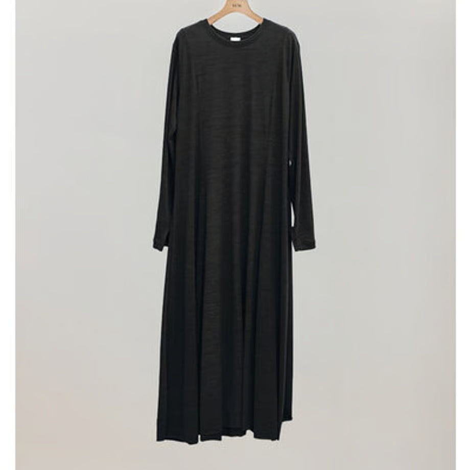 【YENN LIMITED ORDER】SLUB FLARE DRESS