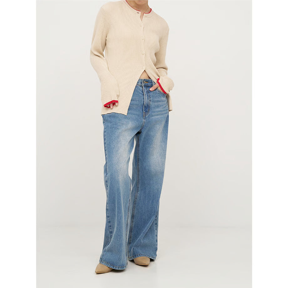 【YENN 2025 AUTUMN/WINTER】WOOL RIB CREW CD