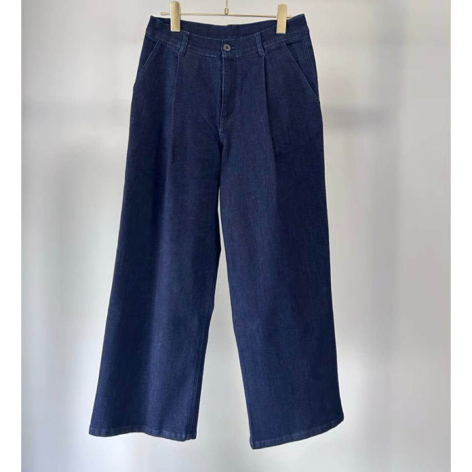 【MARGAUX 2025 WINTER】onewashワイドデニムパンツ