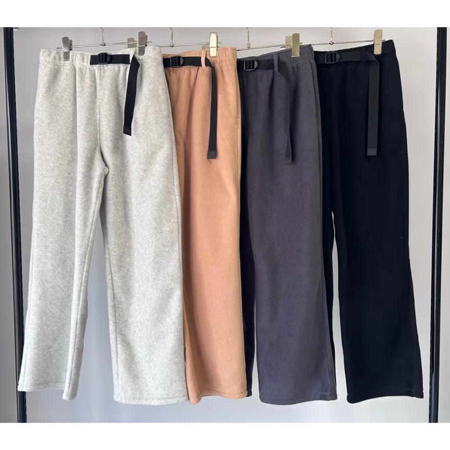 【MARGAUX 2025 WINTER】ウェビングベルトフリースパンツ