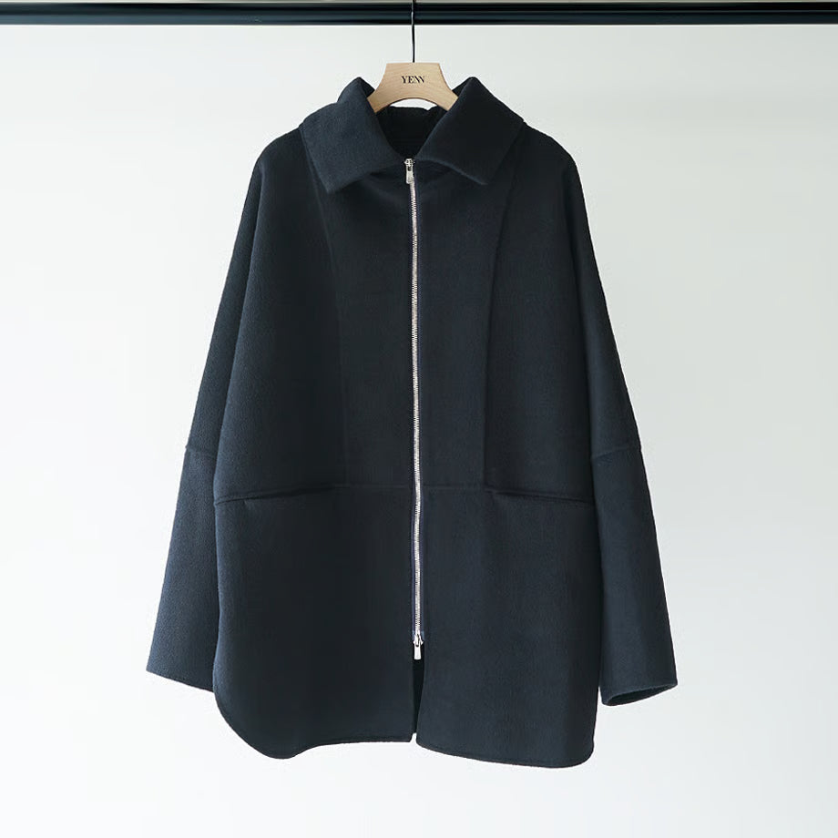 【YENN 2025 AUTUMN/WINTER】ZIP COLLAR MID COAT