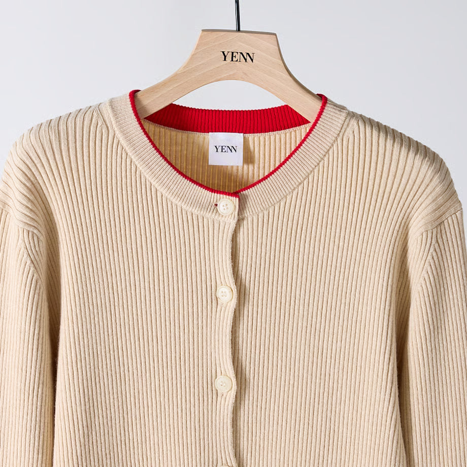 【YENN 2025 AUTUMN/WINTER】WOOL RIB CREW CD