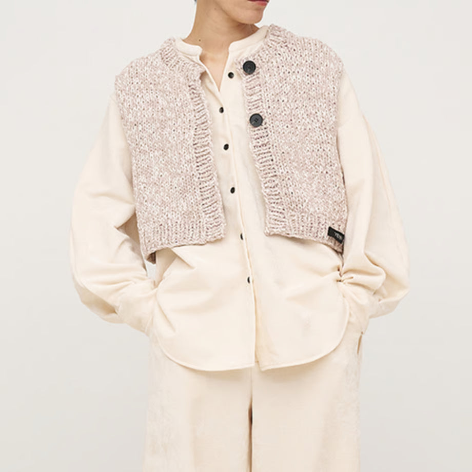 【YENN 2025 AUTUMN/WINTER】MIX HAND KNIT VEST