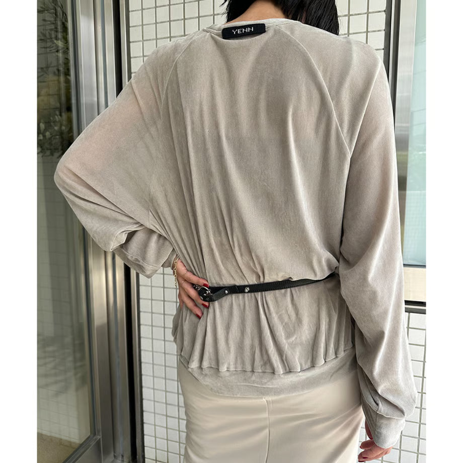 【YENN 2025 AUTUMN/WINTER】FLOCKY TULLE PO