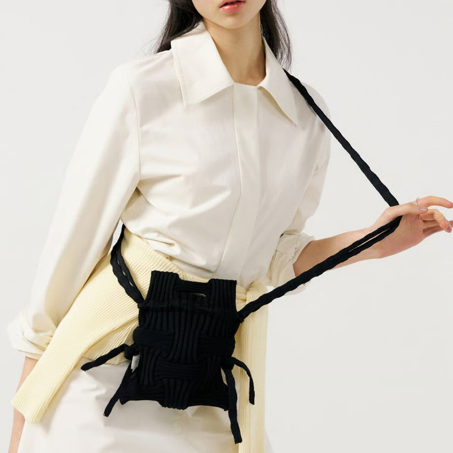 【PLEATS MAMA】MINI CROSS BOW BAG