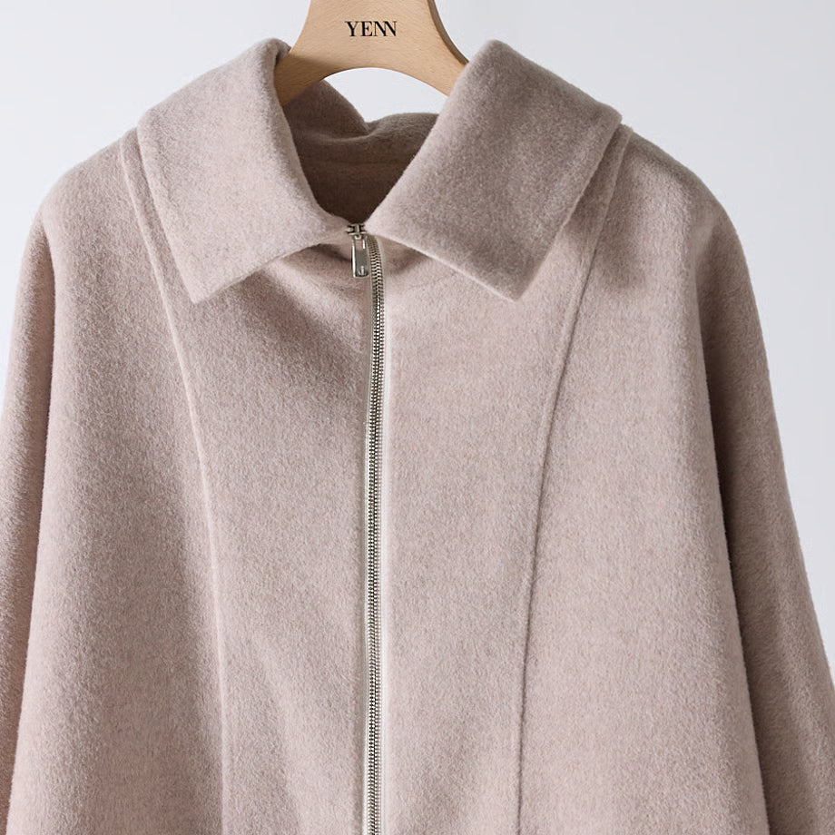 【YENN 2025 AUTUMN/WINTER】ZIP COLLAR MID COAT