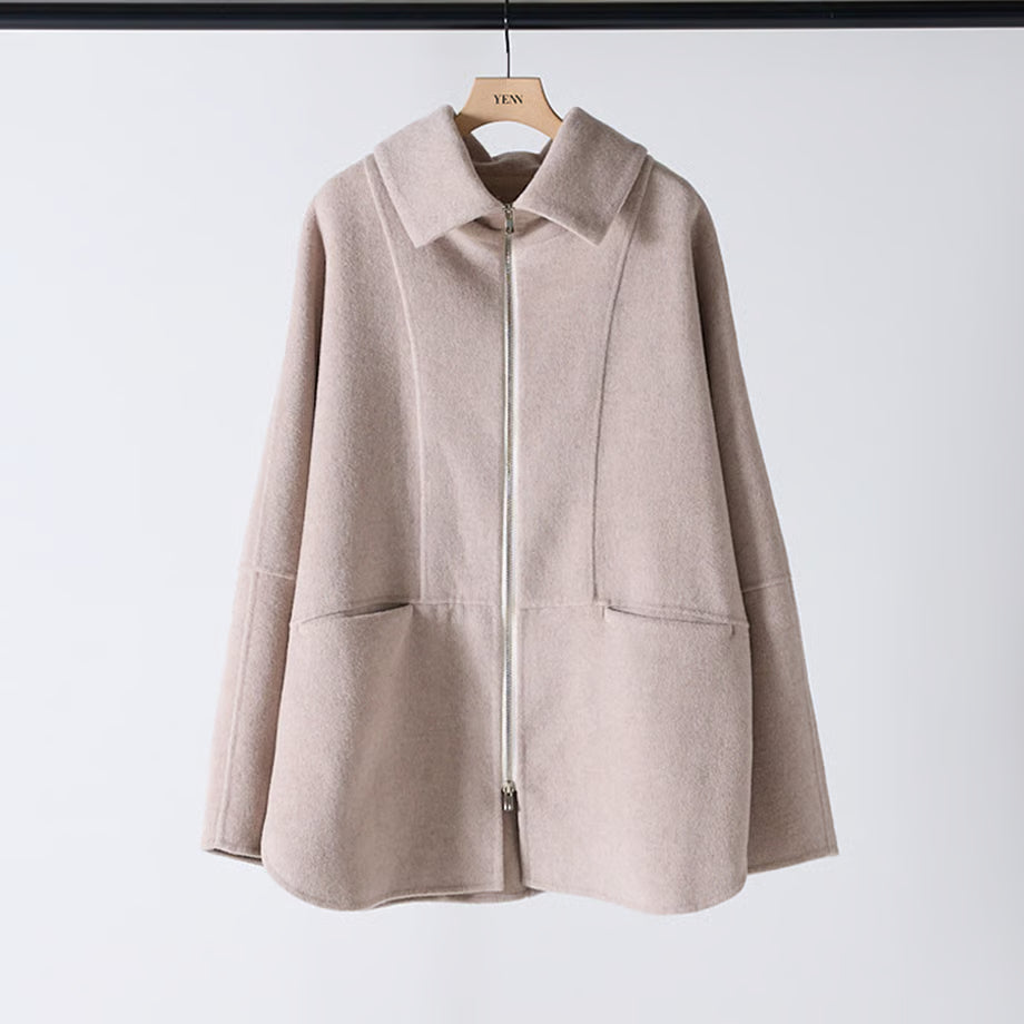 【YENN 2025 AUTUMN/WINTER】ZIP COLLAR MID COAT