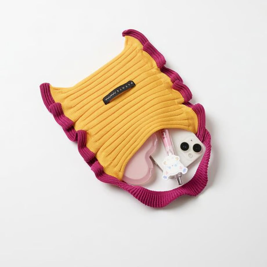 【PLEATS MAMA】Ruffle Mini Tote Bag
