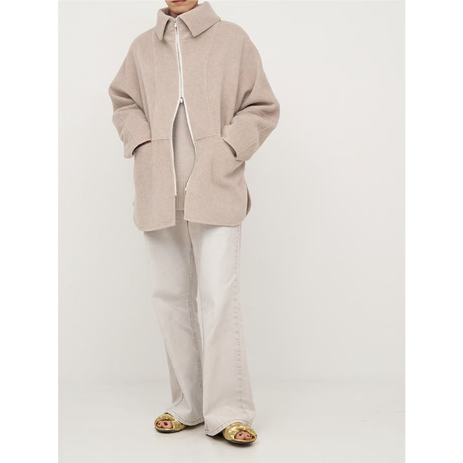 【YENN 2025 AUTUMN/WINTER】ZIP COLLAR MID COAT