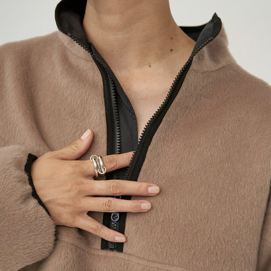 【YENN 2025 AUTUMN/WINTER】SHAGGY HALF ZIP JK