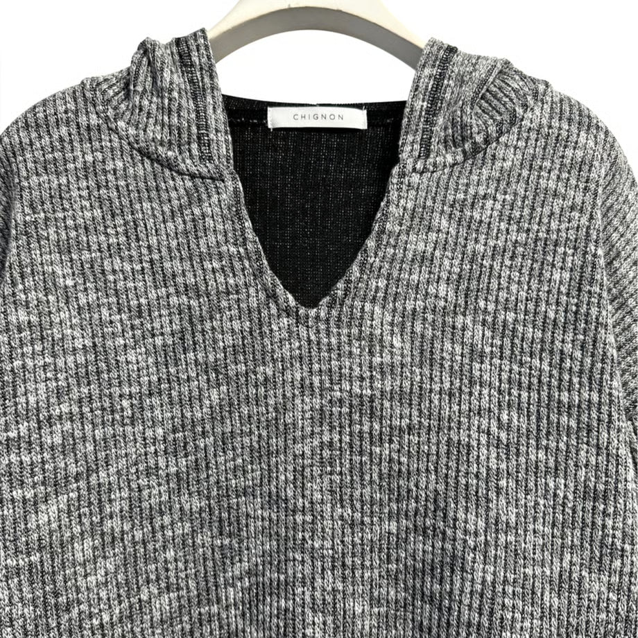【CHIGNON 2025 AUTUMN/WINTER】フーディーニットソーPO