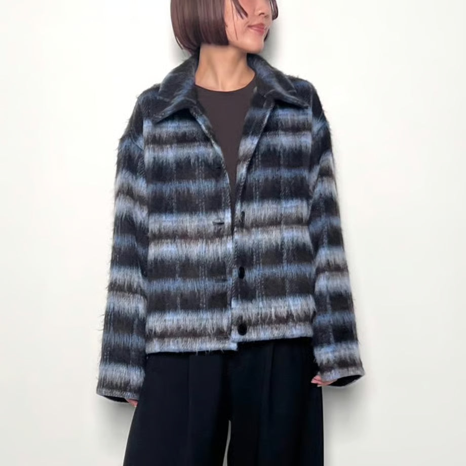 【CHIGNON 2025 AUTUMN/WINTER】シャギーチェックブルゾン