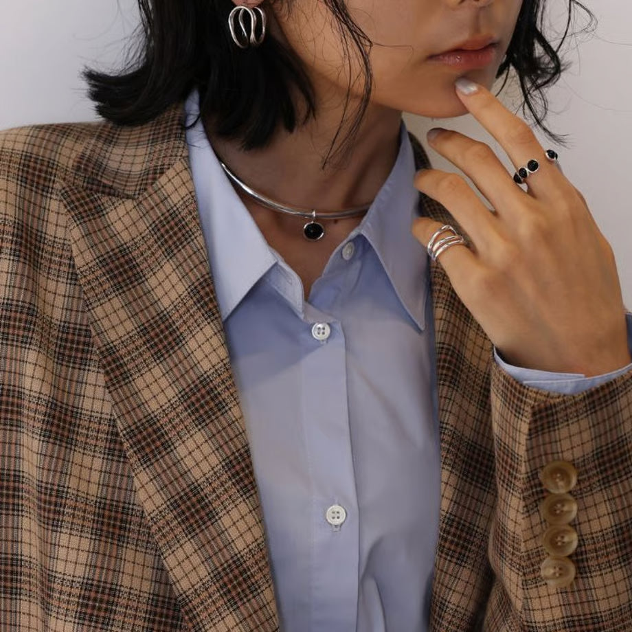 【CHIGNON 2025 AUTUMN/WINTER】オニキス2WAYメタルチョーカー
