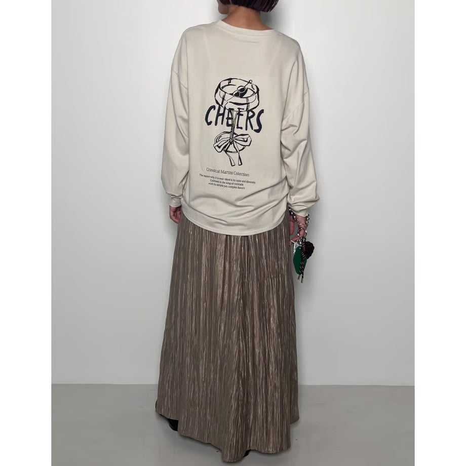 【CHIGNON 2025 AUTUMN/WINTER】”CHEERS”ロゴロンTee
