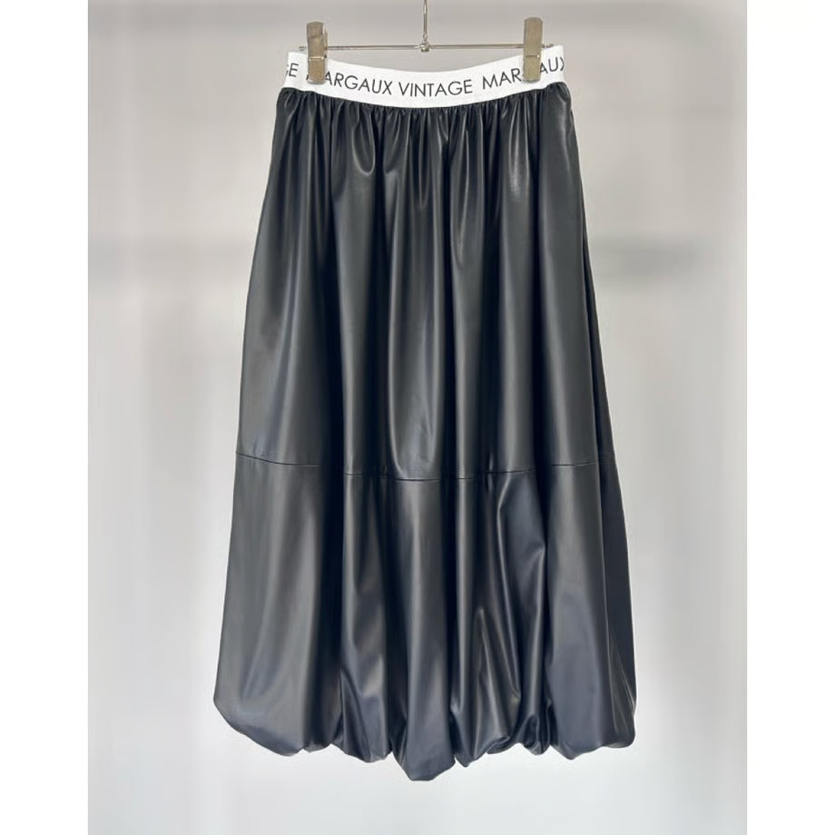 【MARGAUX 2025 WINTER】バルーンレザースカート