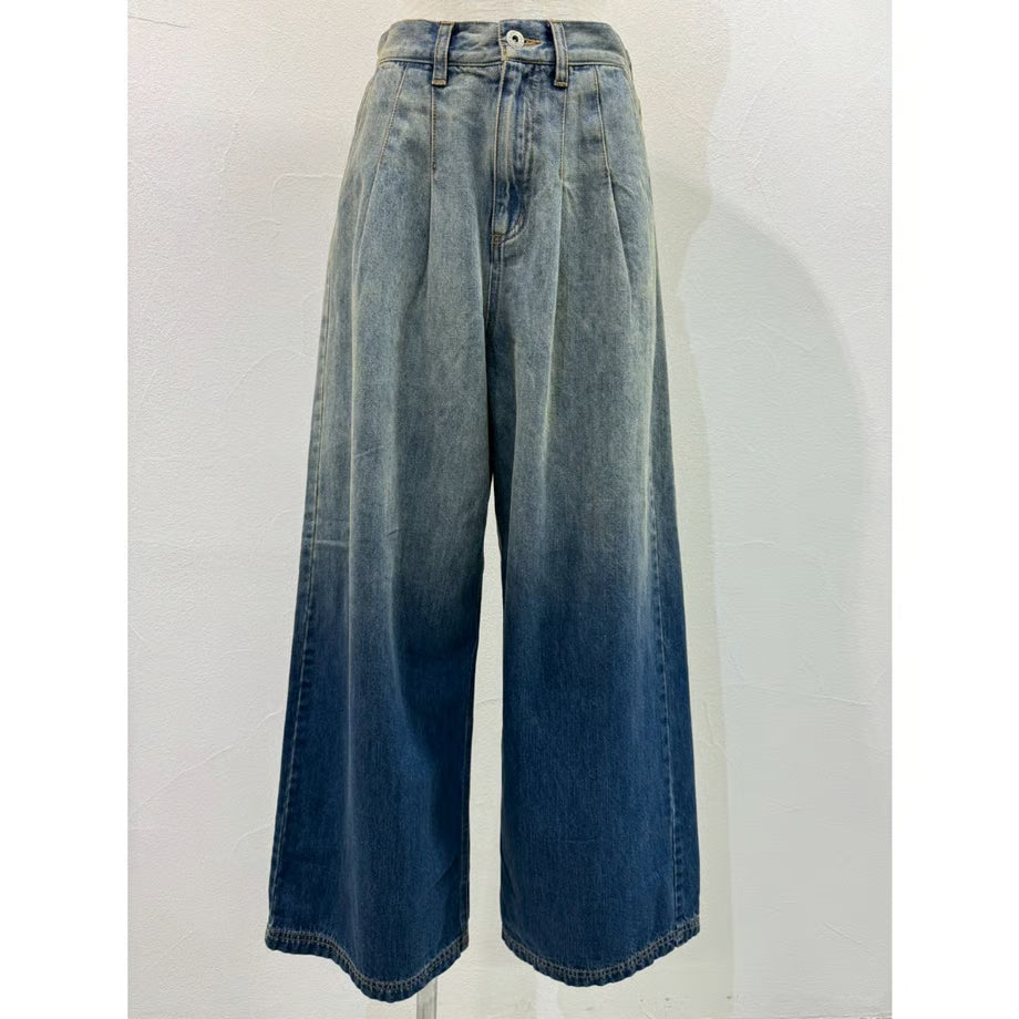 【CYAN 2025 AW vol.2】グラーデーションデニムワイド