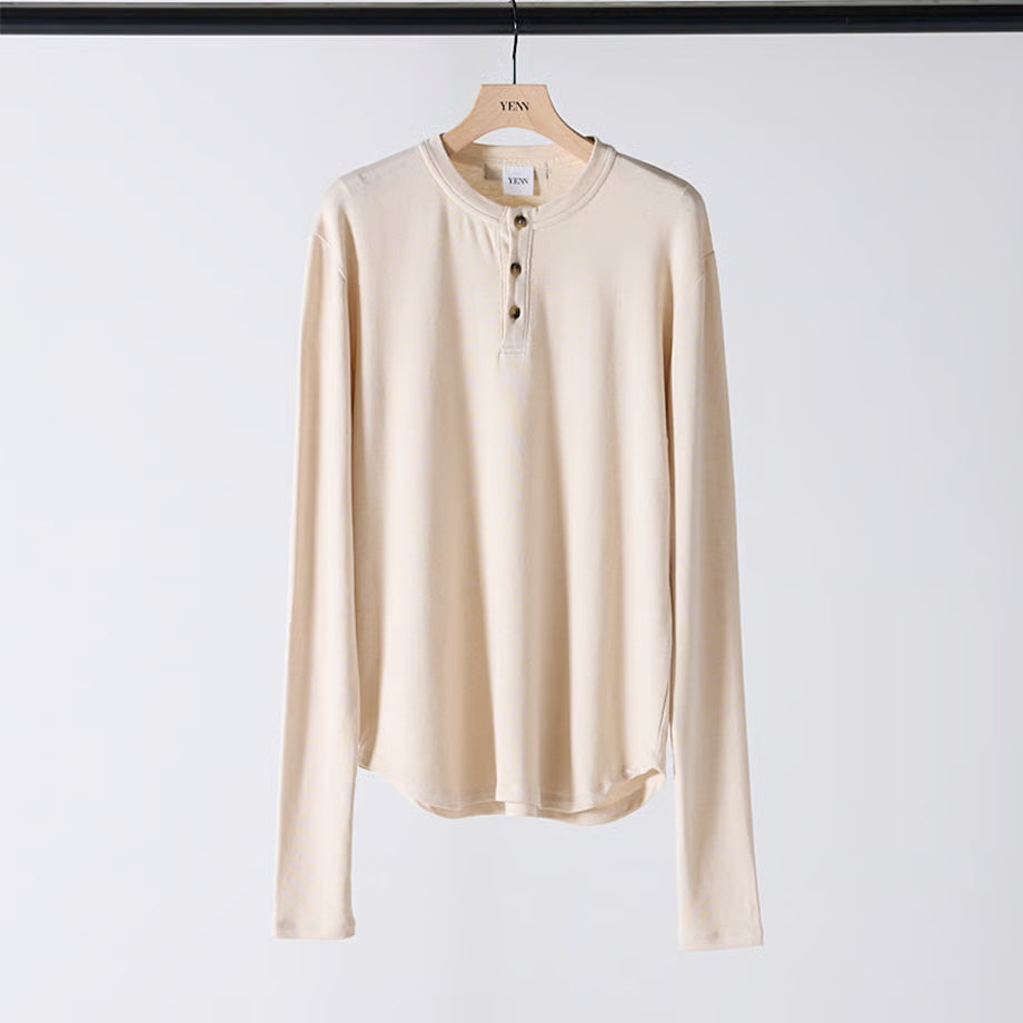 【YENN 2025 AUTUMN/WINTER】HENRY NECK LONG TEE