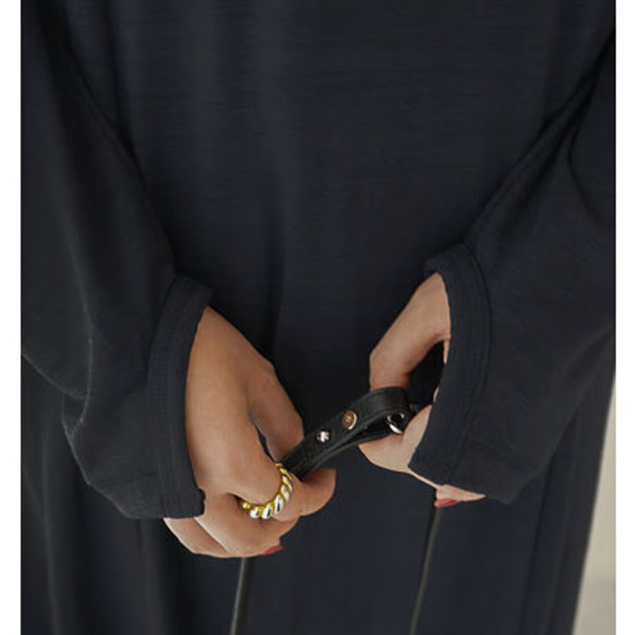【YENN LIMITED ORDER】SLUB FLARE DRESS