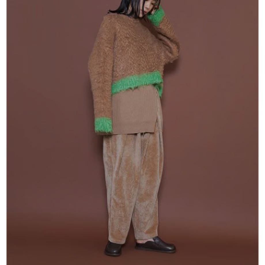 【CYAN 2025 AW vol.2】配色カーリーショートニット