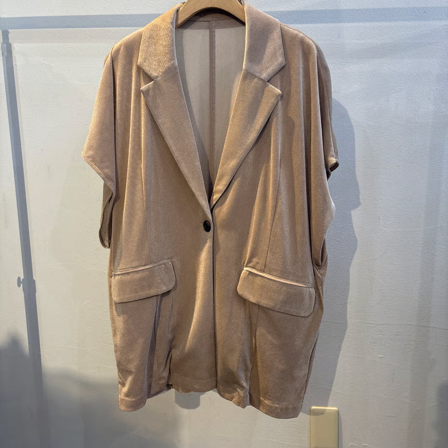 【CLOCHE】メッシュベロアジレ