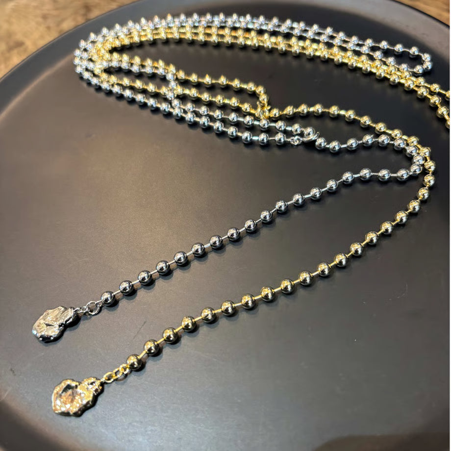 再入荷‼️【champdelarose】ボールチェーンチャーム付きnecklace