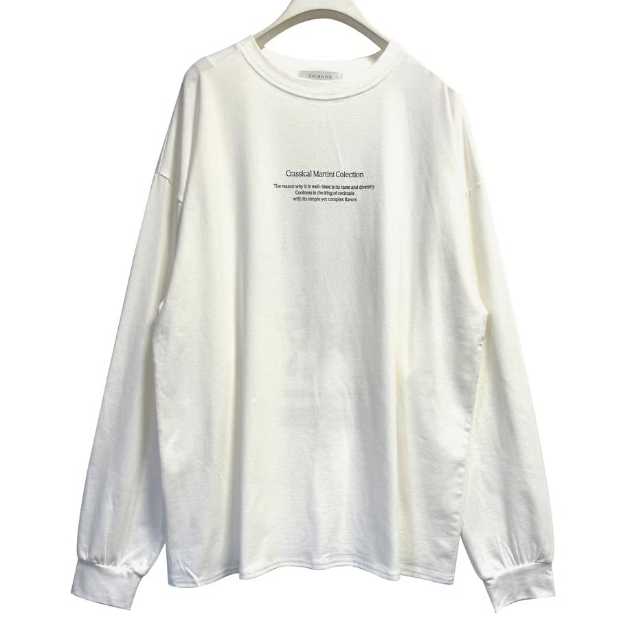 【CHIGNON 2025 AUTUMN/WINTER】”CHEERS”ロゴロンTee