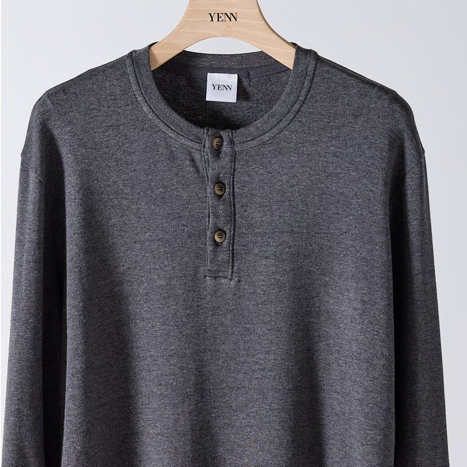 【YENN 2025 AUTUMN/WINTER】HENRY NECK LONG TEE