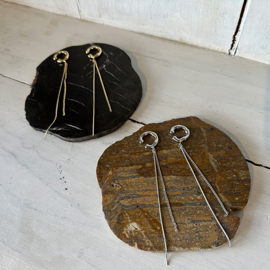 再販決定‼️【champdelarose】スネークチェーンイヤーカフ