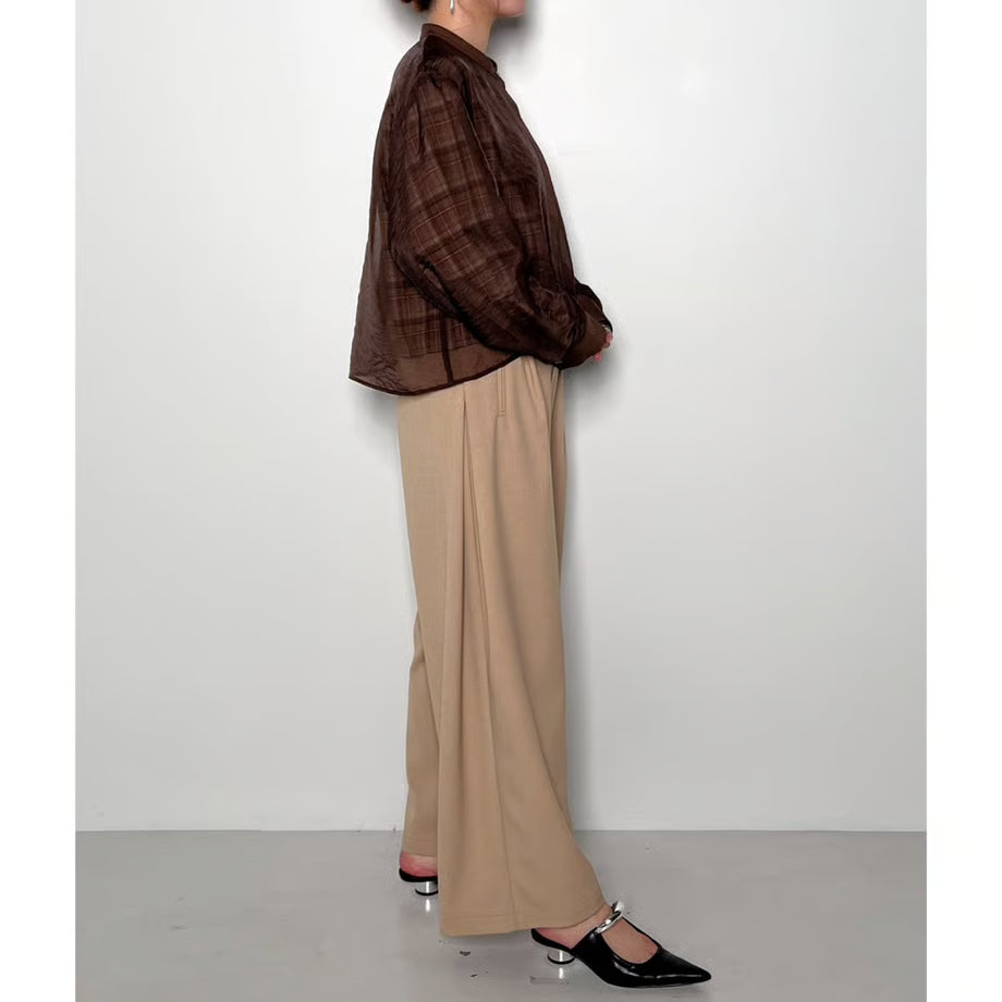 【CHIGNON 2025 AUTUMN/WINTER】チェックオーガンジーSH