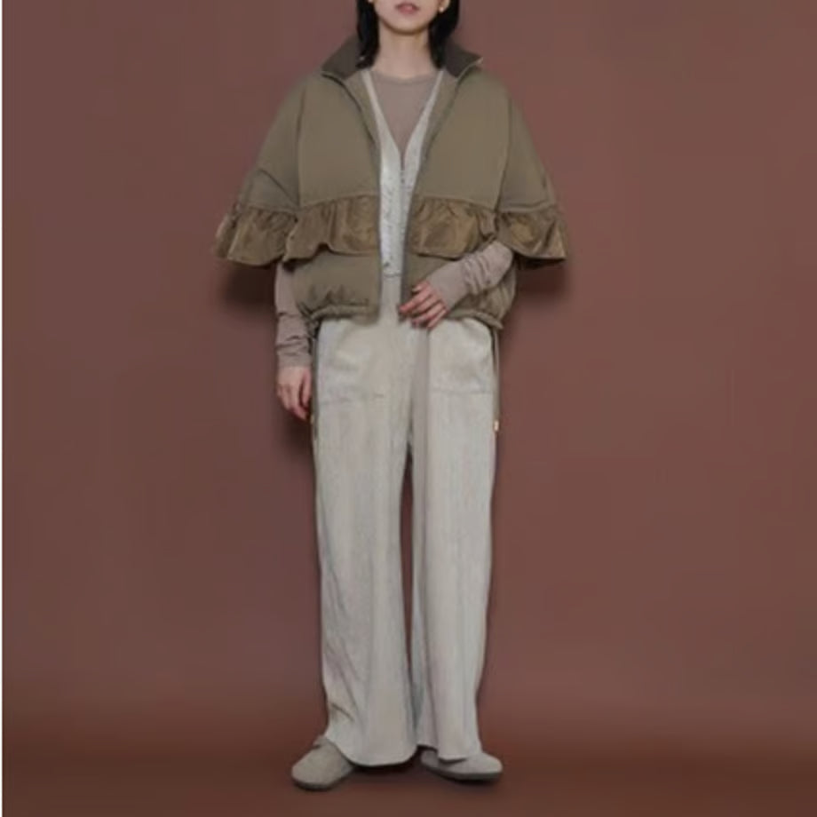 【CYAN 2025 AW vol.2】フリルコンビダウンブルゾン