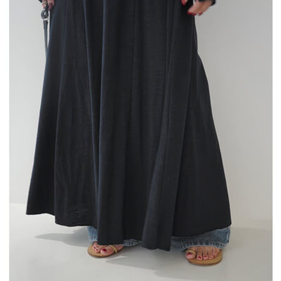 【YENN LIMITED ORDER】SLUB FLARE DRESS